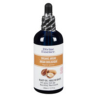 Divine Essence - Divine Ess Oil Organic Argan, 100 Millilitre