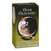 Gone Crackers Gone Crackers - Olive Oil & Cracked Pepper, 142 Gram