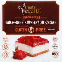 Treats from the Earth - Gluten Free & Dairy Free Strawberry Cheezecake, 800 Gram