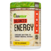 Iron Vegan - Balanced Energy Iced Tea, 150 Gram