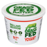 Rolling Meadows - Yogurt 3.25% Plain, 500 Gram