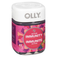 Olly - Gummy Vitamins, Active Immunity, 45 Each