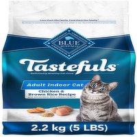 Blue Buffalo - Adult Cat Indoor Health, Chicken & Brown Rice, 2.2 Kilogram