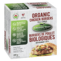 Yorkshire Valley Farms - Chicken Burger Organic, 400 Gram