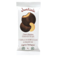 Justins - Dark Chocolate Cashew Butter Cups 2Pk, 40 Gram