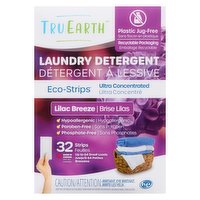 Tru Earth - Eco Strips Laundry Detergent Lilac Breeze, 32 Each