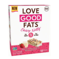 Love Good Fats - Chewy Nutty White Chocolate Strawberry Bar, 12 Each