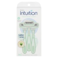 Schick - Intuition Sensitive Care Disposables Razors, 3 Each