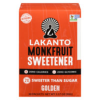 Lakanto - Monkfruit Sweetener with Erythritol Golden, 30 Each