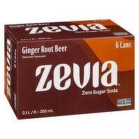 Zevia - Ginger Root Beer, 6 Each