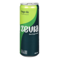 Zevia - Ginger Ale, Sleek Can, 355 Millilitre