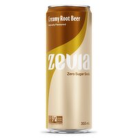 Zevia - Sleek Soda Creamy Root Bear, 355 Millilitre