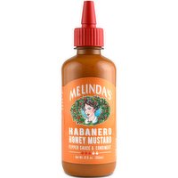 Melindas - Hot Sauce, Habanero Honey Mustard Pepper Sauce & Condiment, 355 Millilitre