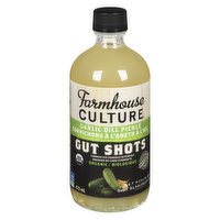 Farmhouse Culture - Gut Shot Fermented Veggie Drink Garlic Dill, 473 Millilitre