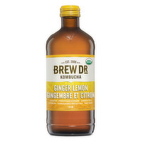 Brew Dr Kombucha - Ginger Lemon Organic, 414 Millilitre