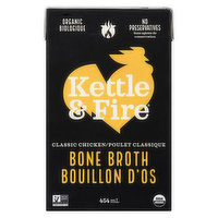 Kettle & Fire - Bone Broth Chicken Organic, 454 Millilitre