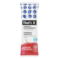 That's It - Fruit Bar 1 Apple & 20 Blueberries, 35 Gram