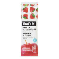That's It - Fruit Bar 1 Apple & 12 Strawberries, 35 Gram