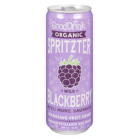 Good Drink - Organic Spritzer - Wild Blackberry, 355 Millilitre