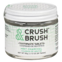 Nelsons Naturals - Crush & Brush Toothpaste Tablets Mint Charcoal, 60 Gram