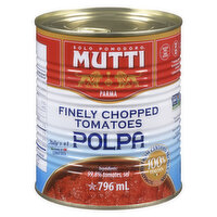 Mutti - Finely Chopped Tomatoes, 796 Millilitre