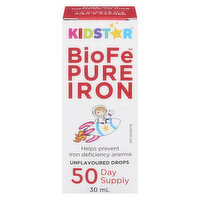 KidStar Nutrients - Biofe Pure Iron Drops, 30 Millilitre