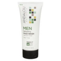 Andalou Naturals - CannaCell Men Refreshing Face Wash, 178 Millilitre