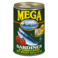 Mega - Sardines In Tomato Sauce, 425 Gram