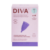 The Diva Cup - DIVA Menstrual Cup Model 2, 1 Each