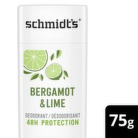 Schmidt's - Natural Deodorant - Bergamot & Lime, 75 Gram