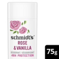 Schmidt's - Natural Deodorant - Rose & Vanilla, 75 Gram