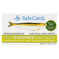 Safe Catch - Wild Sardines In Extra Virgin Olive Oil, 125 Gram