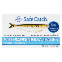 Safe Catch - Wild Sardines In Water, 125 Gram