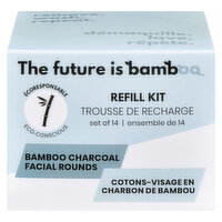 Future Is Bamboo - Bamboo Charcoal Facial Rounds Refill, 1 Each