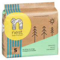 Nest Baby Diapers - Size 5, 26-35lbs, 27 Each