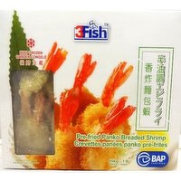 3 Fish - Frozen Pre-Fried Panko Shrimp 16/20, 454 Gram