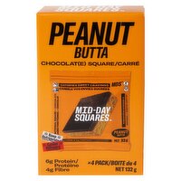 Mid Day Squares - Peanut Butta 4 Pk, 132 Gram