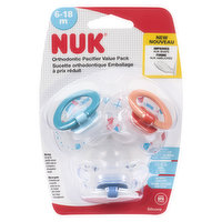 NUK - Orthodontic Pacifiers - Value Pack, 6-18m, 3 Each