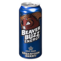 Beaver Buzz - Energy Drink - Saskatoon Berry, 473 Millilitre