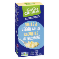 GO GO Quinoa - White Shells & Vegan Cheese, 170 Gram