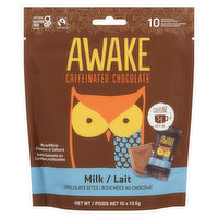 Awake Chocolate - Milk Chocolate Bites, 10 Each