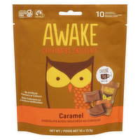 Awake Chocolate - Caramel Chocolate Bites, 10 Each