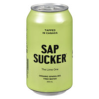 Sapsucker - Sparkling Tree Water Lime, 355 Millilitre