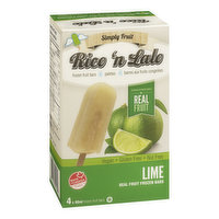 Rico N Lalos - Frozen Bars Lime, 4 Each