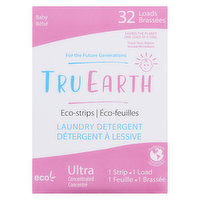 Tru Earth - Eco Strips Detergent Baby, 32 Each