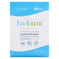 Tru Earth - Eco Strips Laundry Detergent, 64 Each