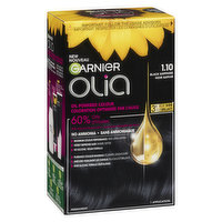 Garnier - Olia Permanent Hair Colour - 1.10 Black Sapphire, 1 Each