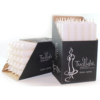 Twilight - Candle 7 Inch White Dinner