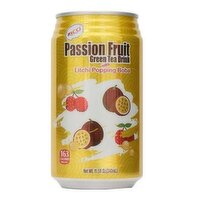 RICO - Passion fruit Green Tea Drink, 340 Millilitre