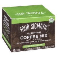 Four Sigmatic - Mushroom Coffee Mix with Cordyceps & Chaga, 10 Each